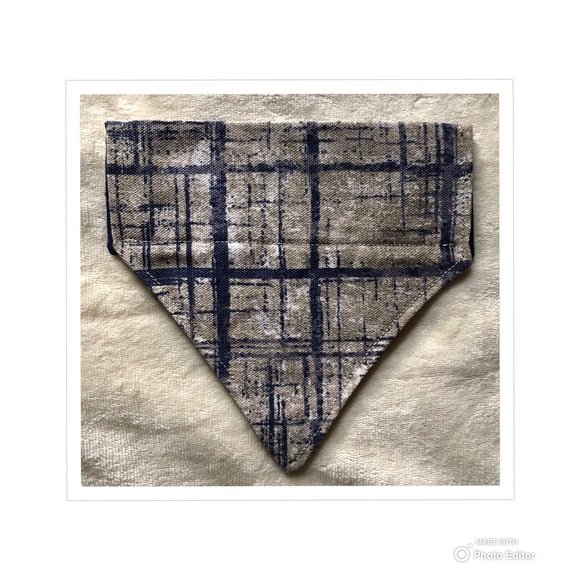 HANDMADE DOG BANDANA PERSONALIZED EMBROIDERED COOPER SLIP ON COLLAR - Picture 4 of 10